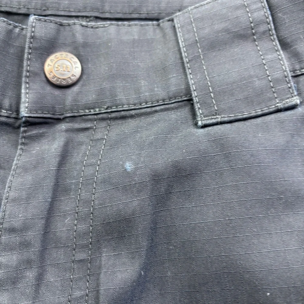 5.11 Tactical Series Mens Cargo Pants Navy Blue Ripstop Work Trousers 36x31